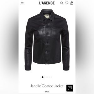 L’agence M Black Coated Jacket